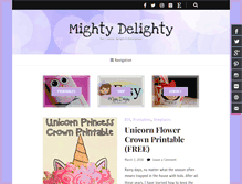 Tablet Screenshot of mightydelighty.net